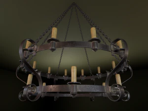 medieval chandelier 3D Model