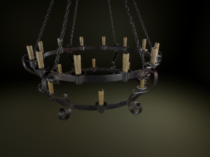 medieval chandelier 3D-Modell