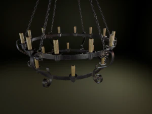 medieval chandelier 3D Model