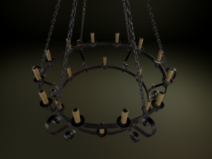 medieval chandelier 3D-Modell