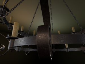 medieval chandelier 3D-Modell