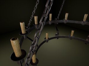 medieval chandelier 3D-Modell