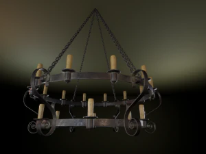 medieval chandelier 3D Model