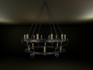 medieval chandelier 3D-Modell