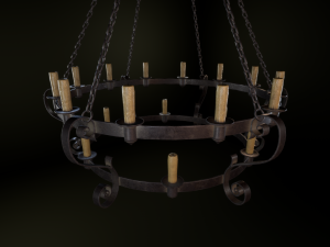 medieval chandelier 3D-Modell