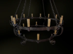 medieval chandelier 3D Model