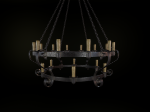 medieval chandelier 3D-Modell