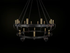medieval chandelier 3D Model