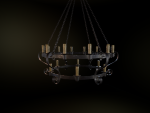 medieval chandelier 3D-Modell