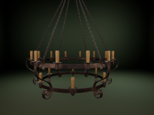 medieval chandelier 3D-Modell