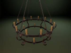 medieval chandelier 3D Model