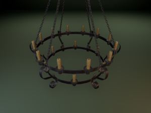 medieval chandelier 3D-Modell