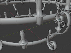 medieval chandelier 3D-Modell