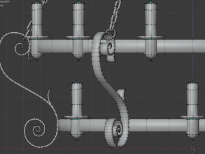 medieval chandelier 3D-Modell
