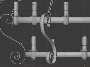 medieval chandelier 3D Model