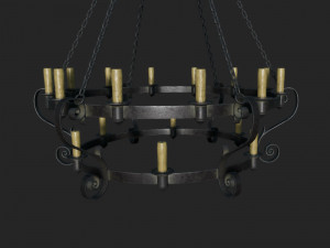 medieval chandelier 3D Model