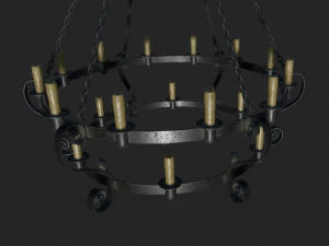 medieval chandelier 3D Model