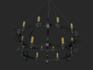 medieval chandelier 3D Model