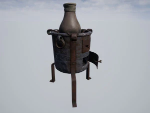alchemical stove set 3D Model