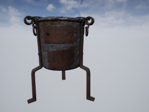 alchemical stove set Modello 3D