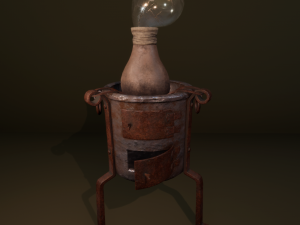 alchemical stove set Modello 3D