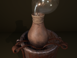 alchemical stove set Modello 3D