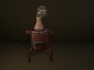 alchemical stove set Modello 3D