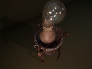 alchemical stove set Modello 3D