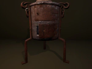 alchemical stove set 3D Model