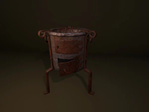 alchemical stove set 3D Model