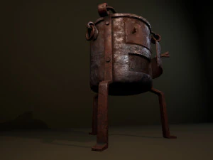 alchemical stove set 3D Model