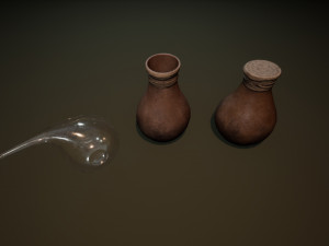 alchemical stove set Modello 3D