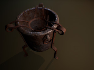 alchemical stove set Modello 3D