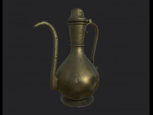 asian copper jug 3D Model
