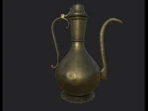 asian copper jug 3D Model