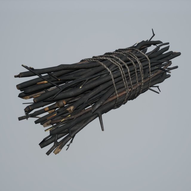 brushwood 3D Модель .c4d .max .obj .3ds .fbx .stl .blend 