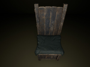 chair set Modello 3D