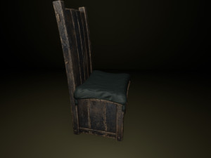 chair set Modello 3D