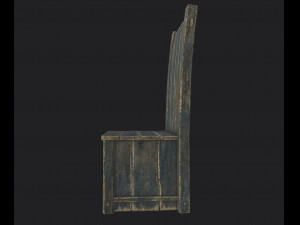 chair set Modello 3D