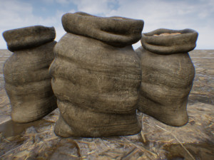 potato bag 3D मॉडल