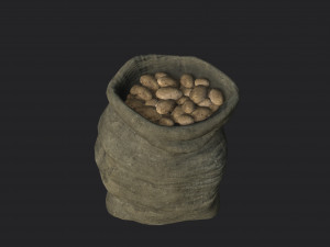 potato bag 3D मॉडल