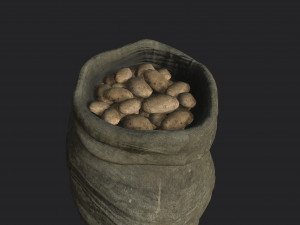 potato bag 3D मॉडल