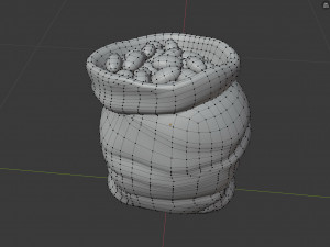 potato bag 3D मॉडल