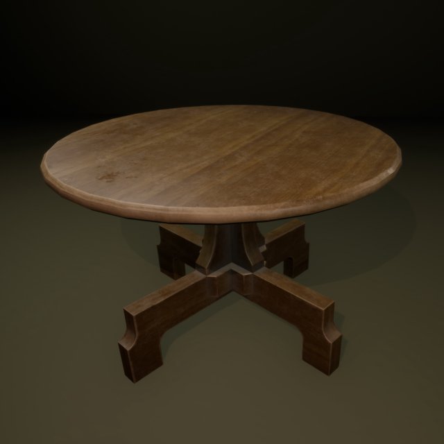 round table 3Dモデル .c4d .max .obj .3ds .fbx .stl .blend 