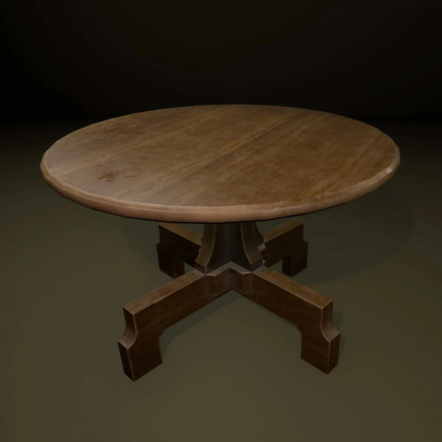 table ronde Modèle 3D .c4d .max .obj .3ds .fbx .stl .blend 