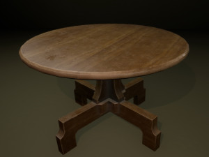 round table 3D 모델