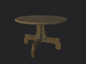 table ronde Modèle 3D