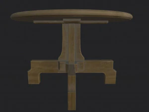 table ronde Modèle 3D