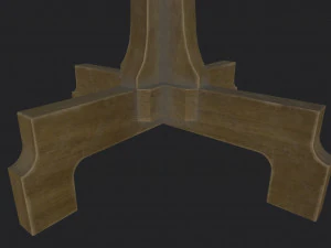 table ronde Modèle 3D