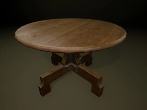 table ronde Modèle 3D